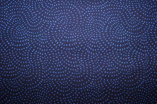 Preview: Designerbaumwollstoff Twist indigo  (10 cm)